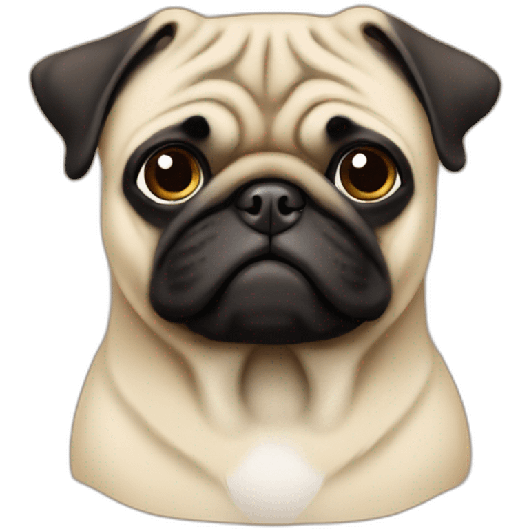 pug cap emoji