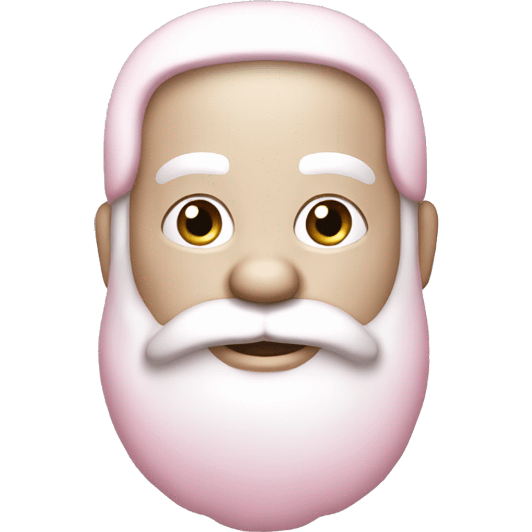 Light Pink Santa Claus with white skin emoji