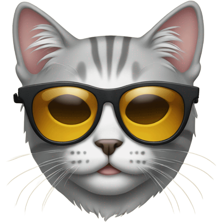 A cat with sunglasses emoji