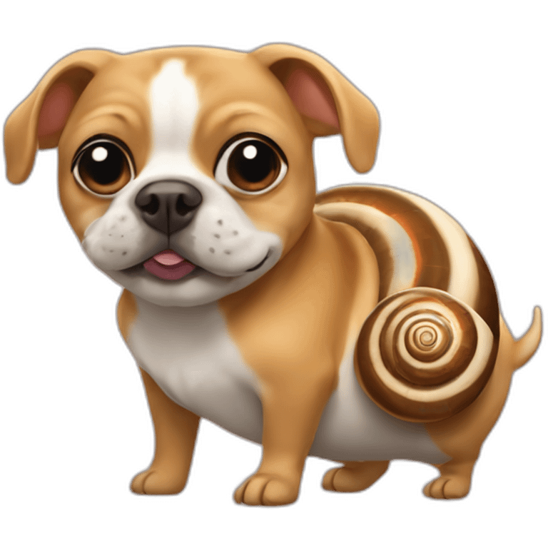 Escargot sur un chien emoji