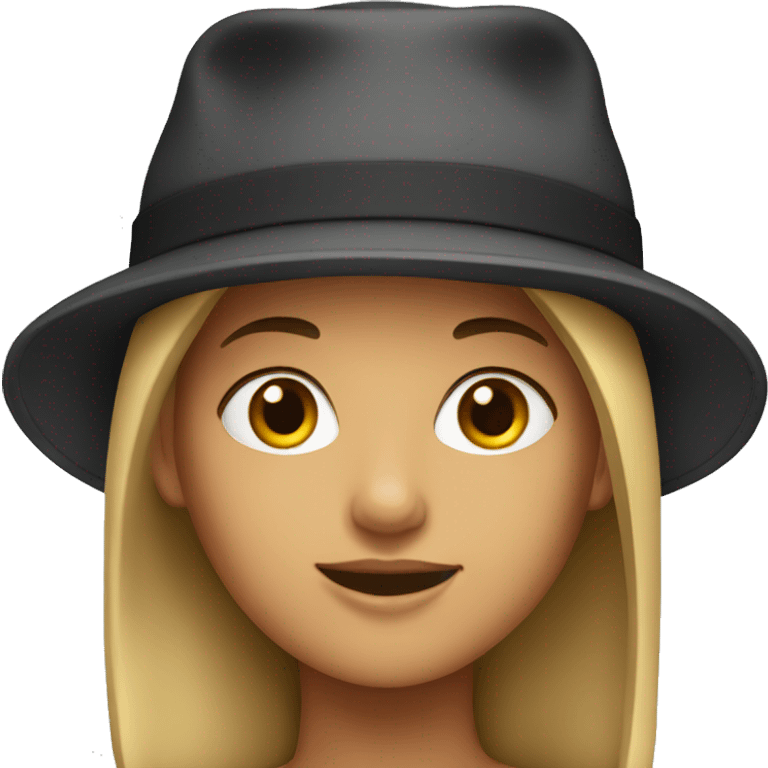 Girl with hat emoji