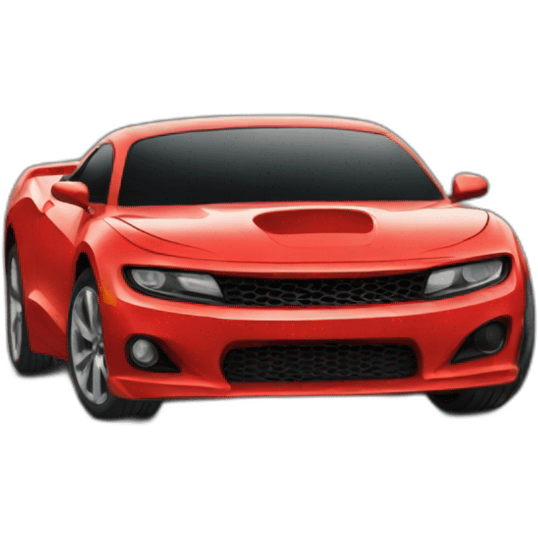 a red sporty car emoji