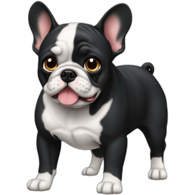 bouledogue français black emoji