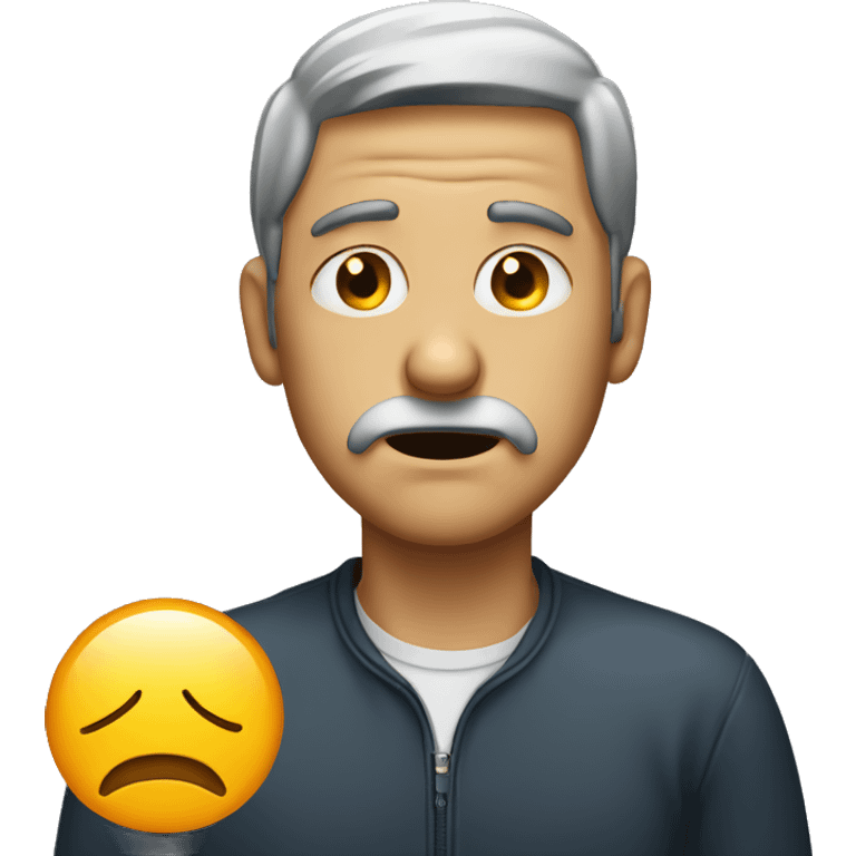 man with runny nose emoji