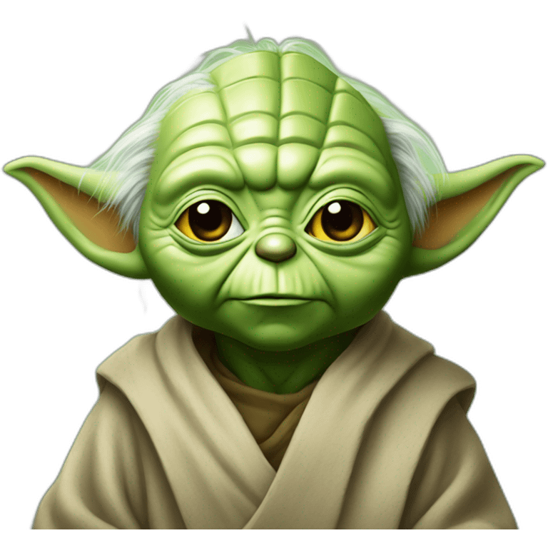 Yoda avec un haut de forme emoji