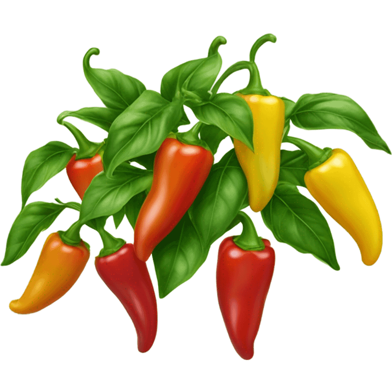 five pepper plant emoji