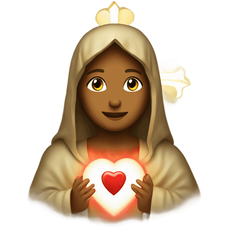 Sacred Hearts of Jesus and Mary icons  emoji