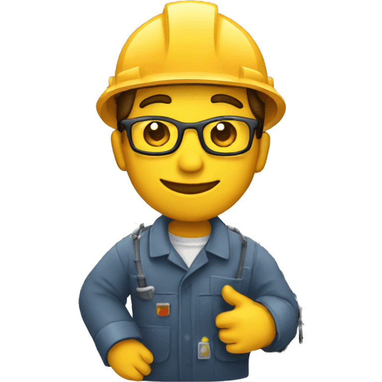 man hugging an oil rig emoji