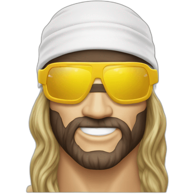 macho man randy savage sunglasses headband emoji