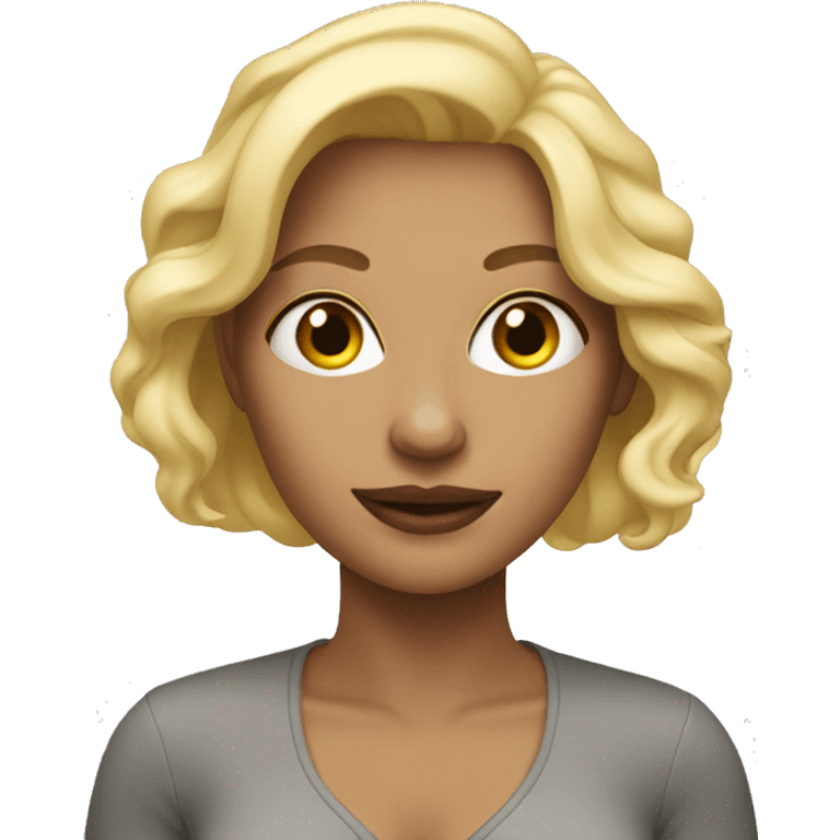 high blonde woman emoji