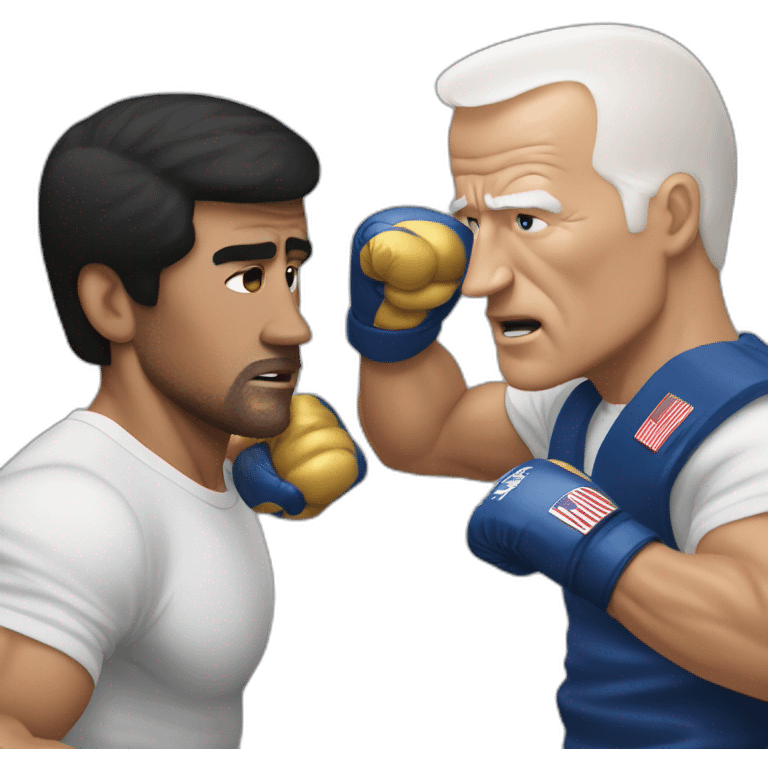 rocky balboa punching joe biden emoji