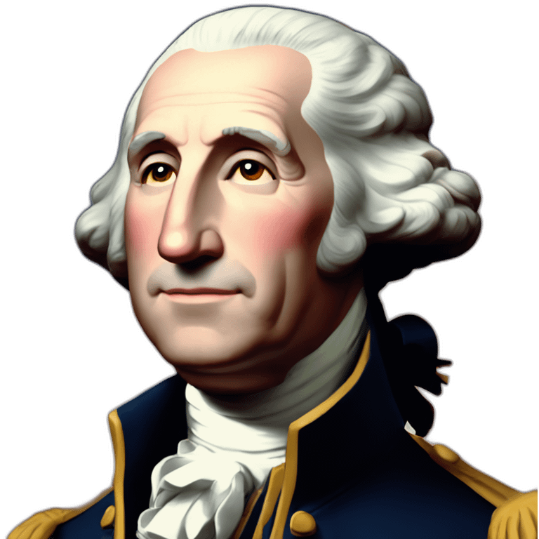 George Washington 1er président des Etats-Unis emoji