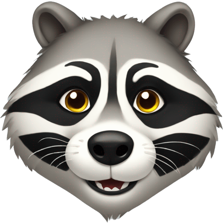 fat raccoon  emoji