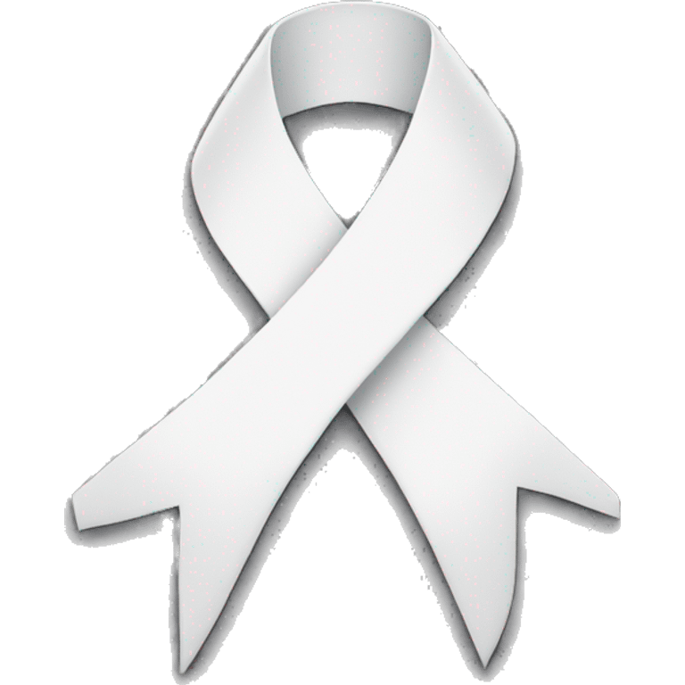 White ribbon  emoji