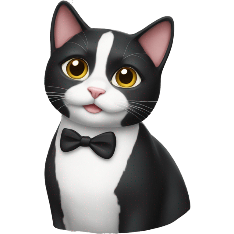 Tuxedo cat emoji