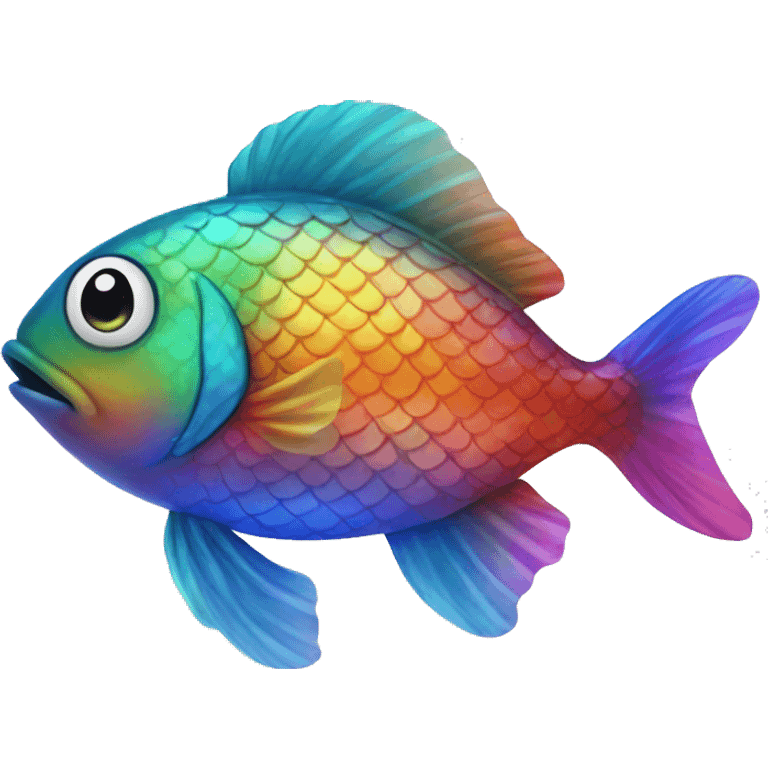 Rainbow fish emoji