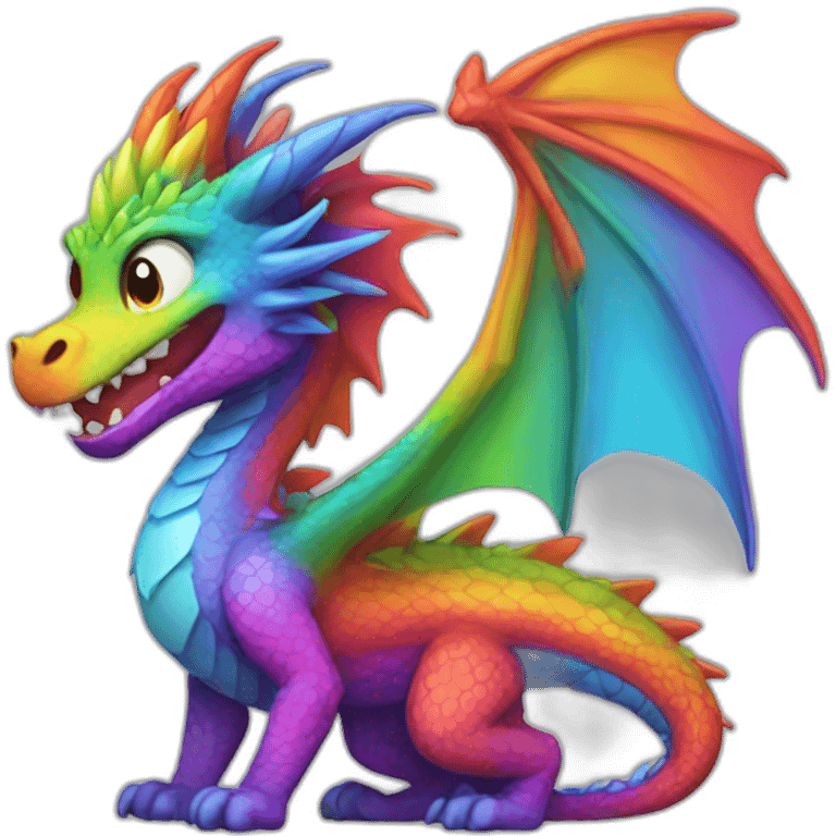 rainbow dragon  emoji