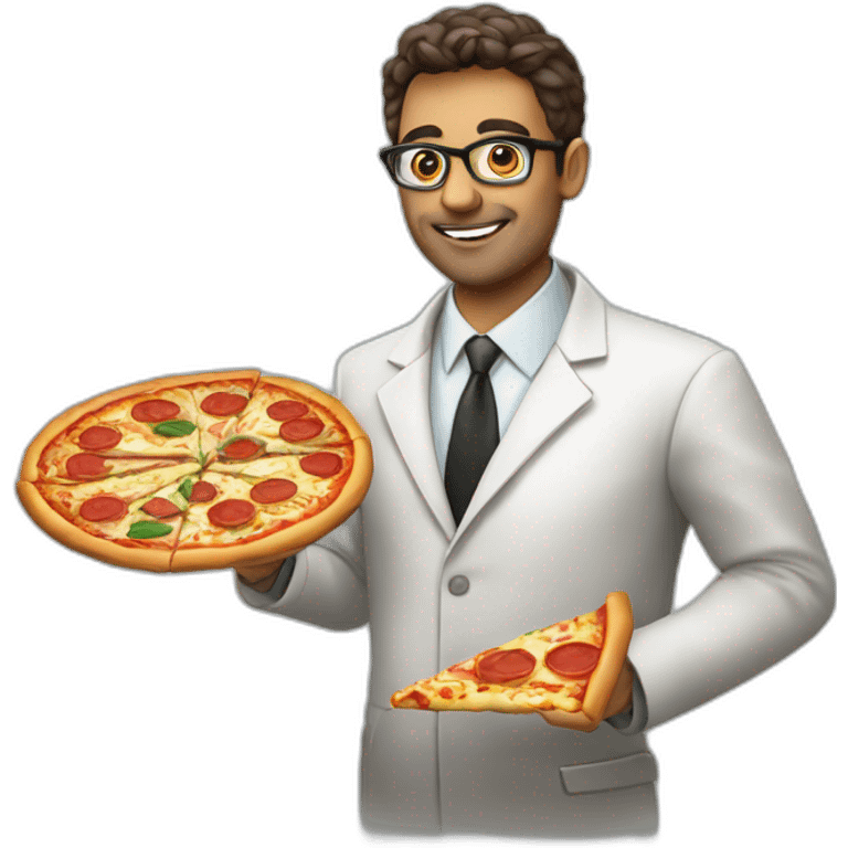 Data scientist Italian style with pizza in hand emoji