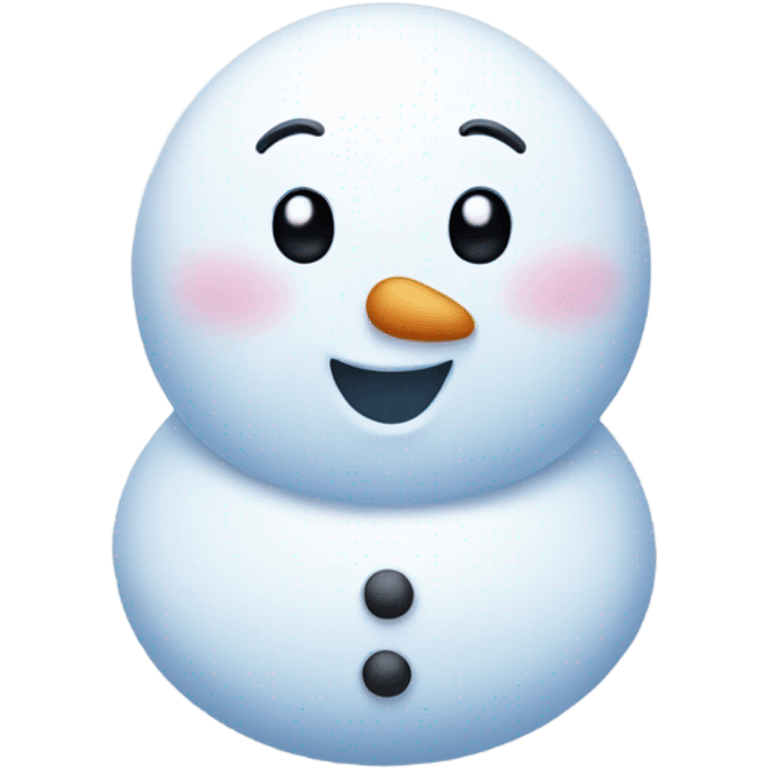 Snowlady blushing emoji