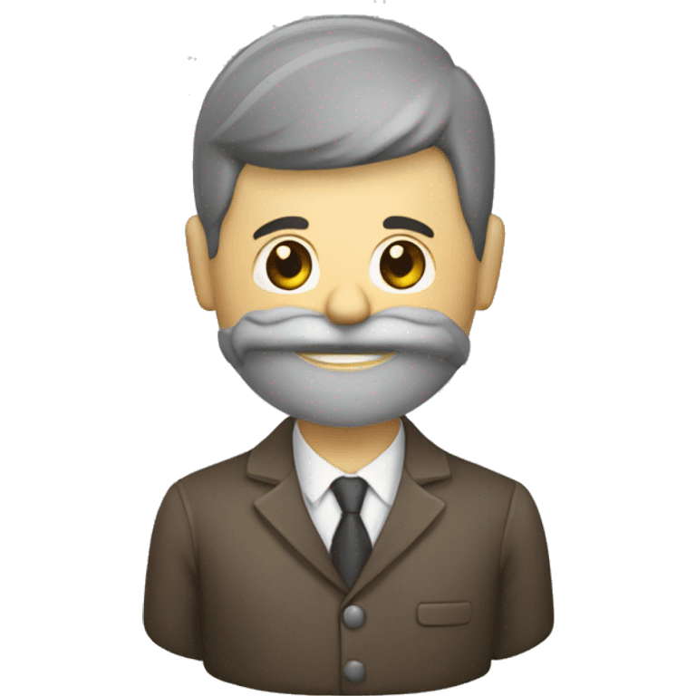 homme d'affaire avec une clé emoji