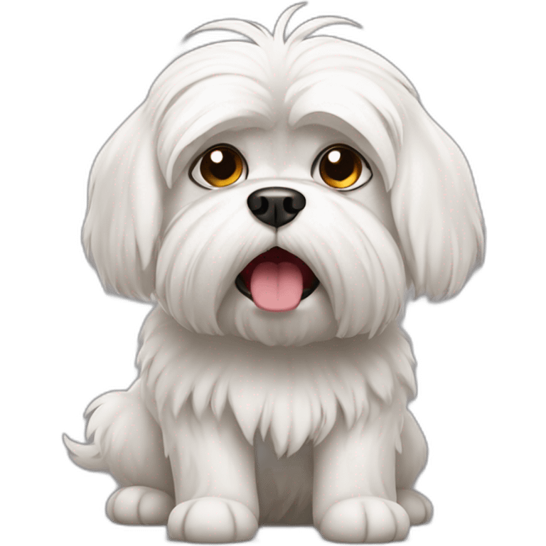 Angry maltese dog emoji