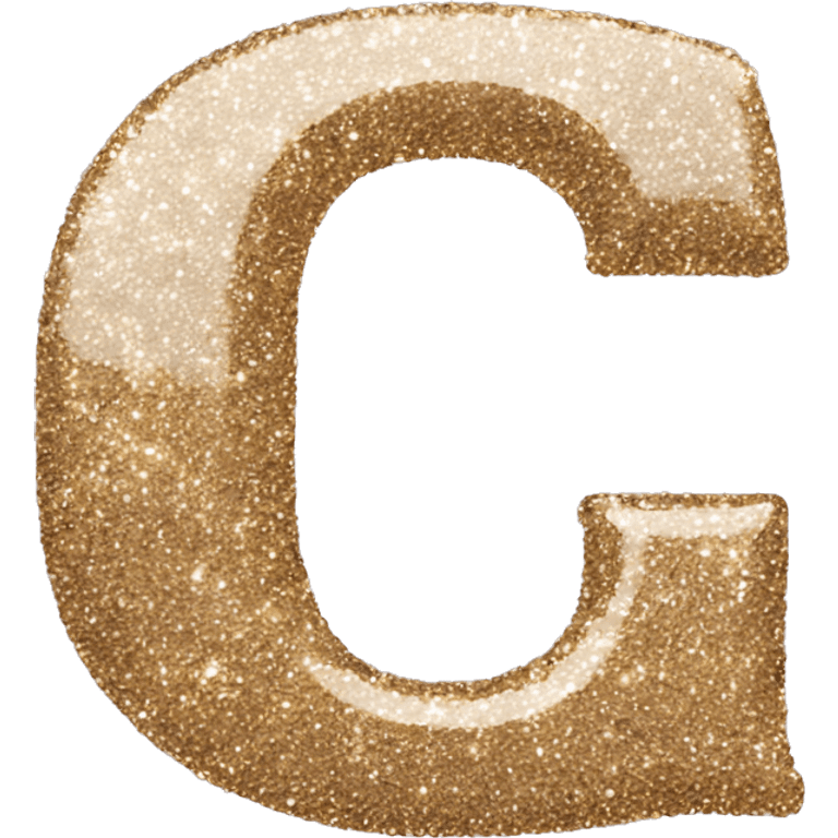 Glitter letter C emoji