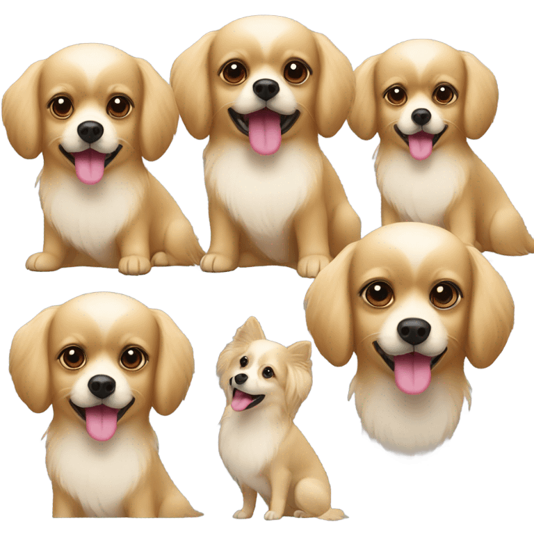 blonde spaniel pomeranian mix emoji