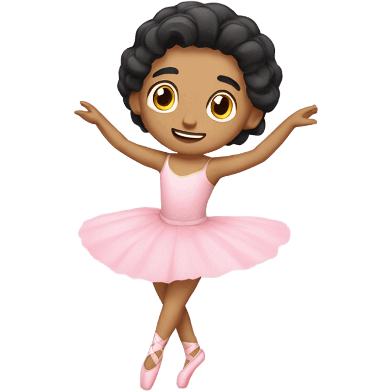 Soft pink ballerina boy mexican dancing emoji