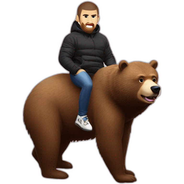 khabib nurmagomedov riding a bear emoji