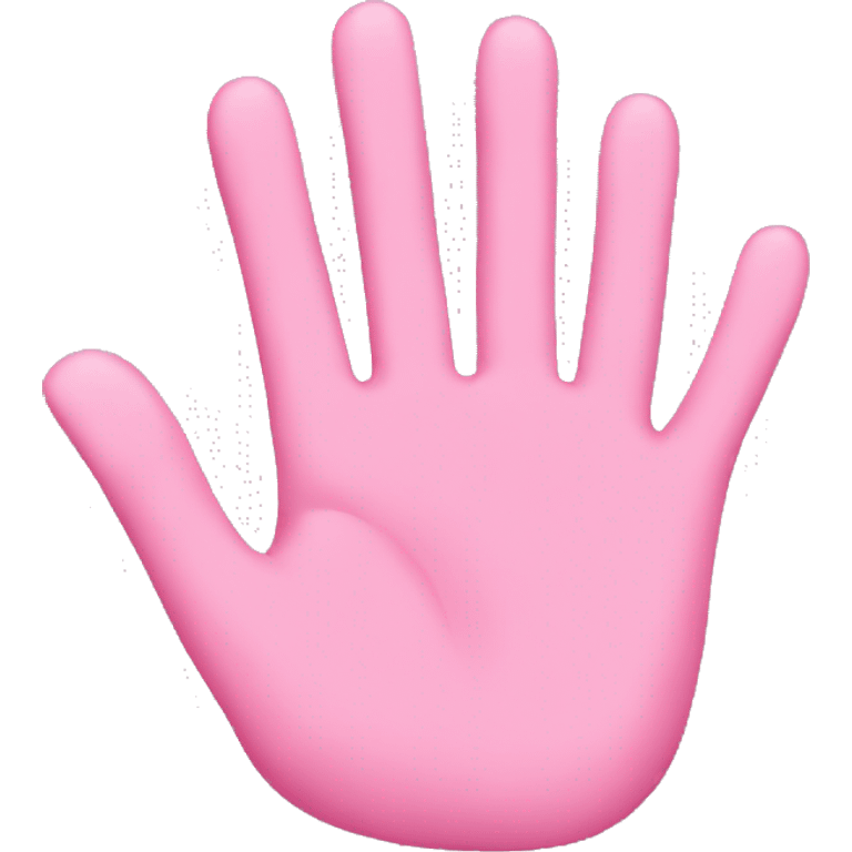 Pink hand emoji