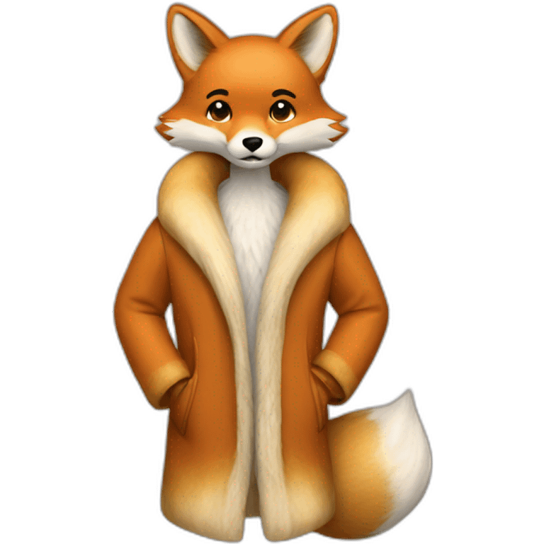 Fur fox coat emoji