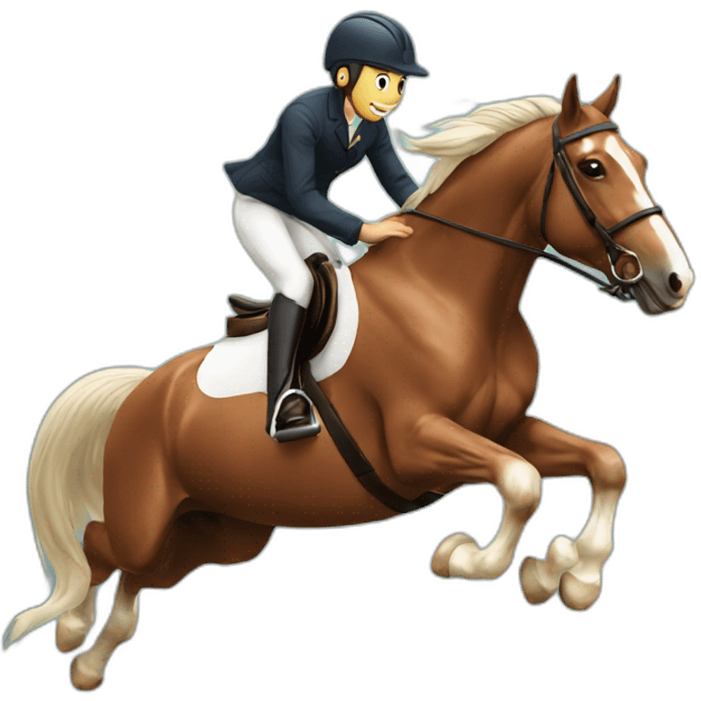 Jumping horse emoji