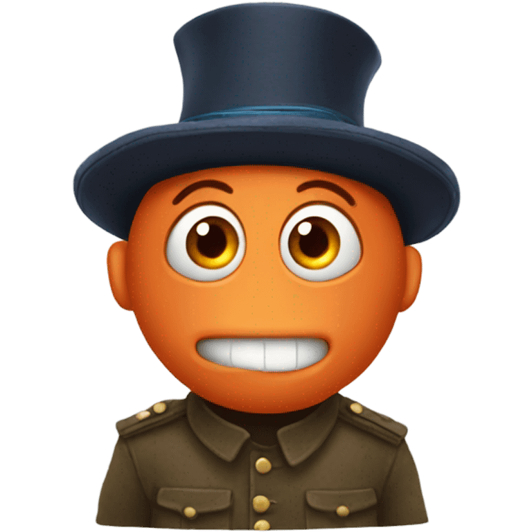 Nemo wearing a Russian hat emoji