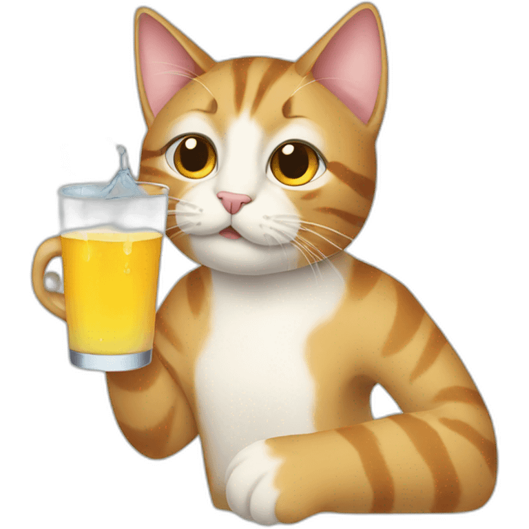 cat-drinking emoji