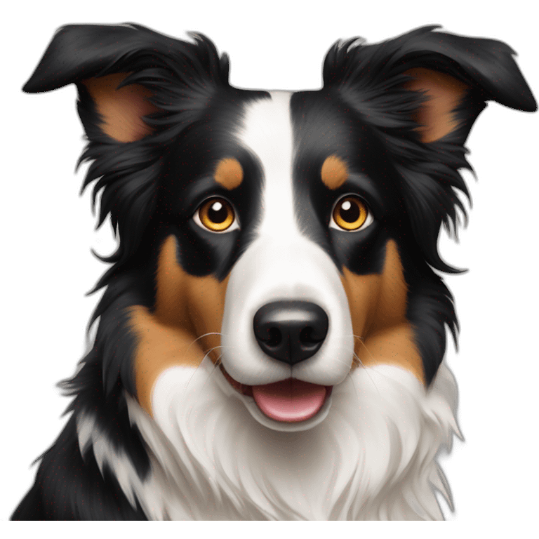 tri coloured border collie emoji