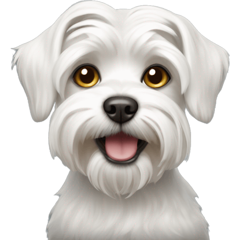 Maltese terrier dog emoji