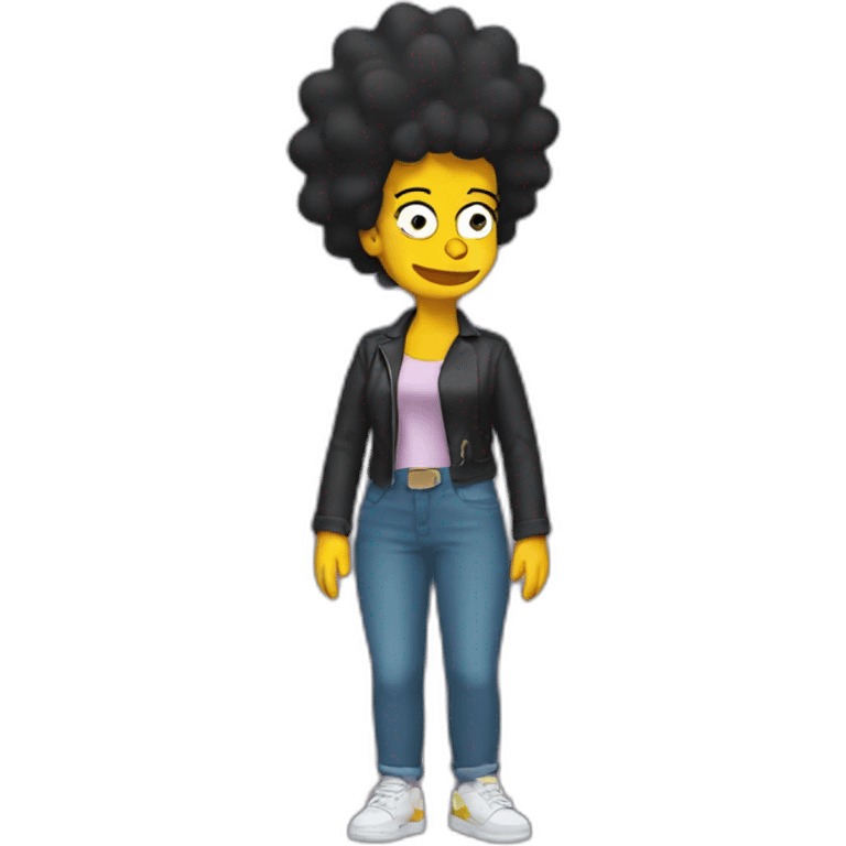 black lisa simpson emoji