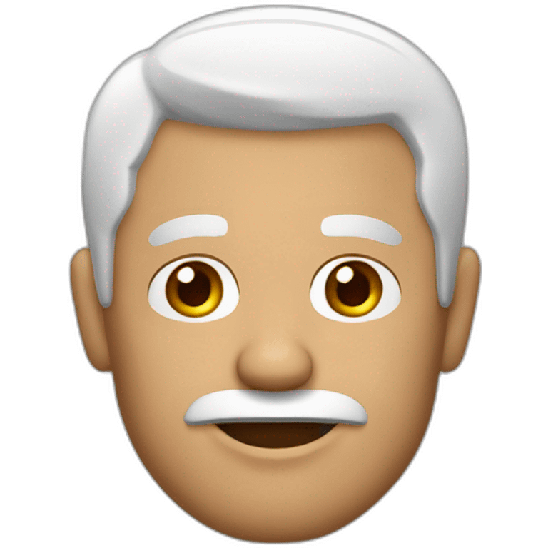 Hombre blanco de 43 años de pelo marroncon chiva emoji