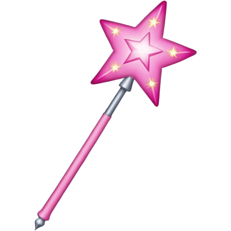 pink wand with sparks emoji