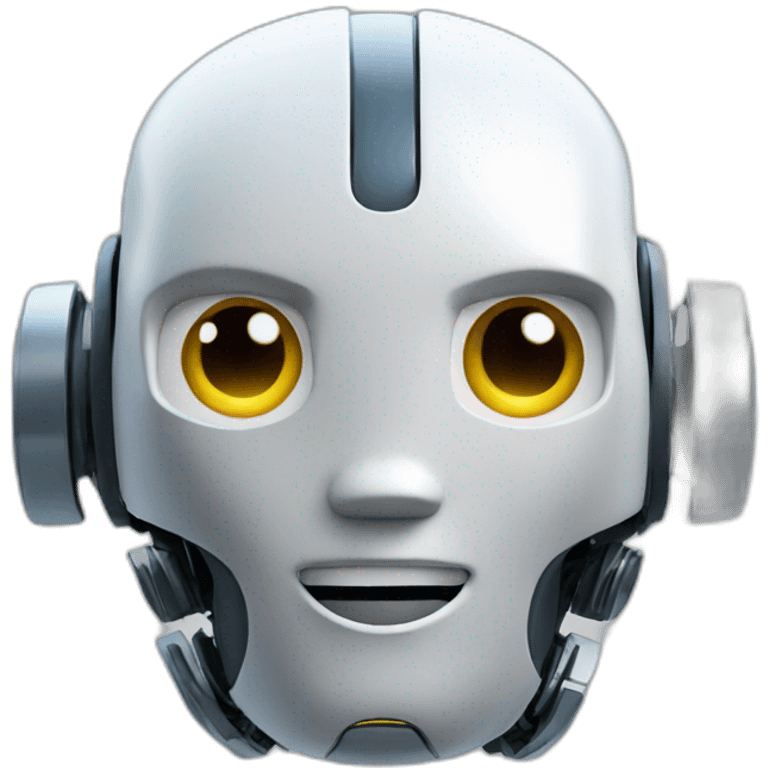 robotic figure stares at you emoji