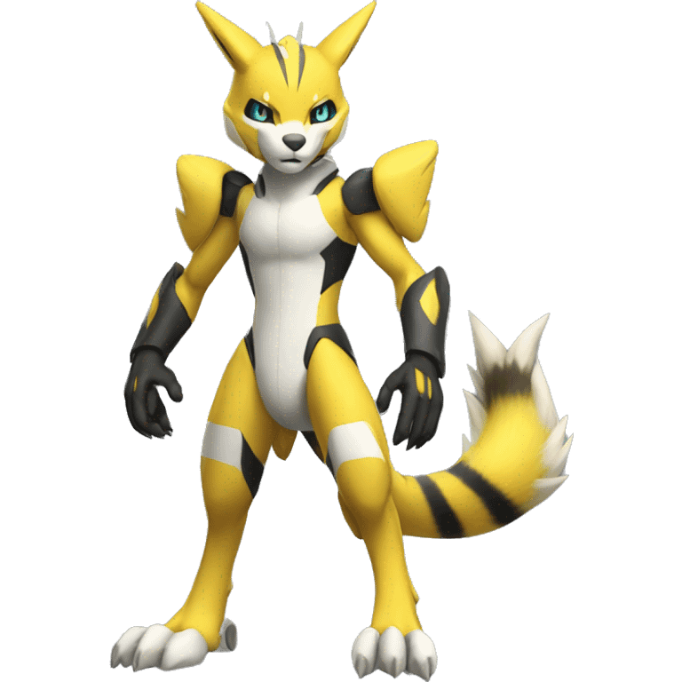 Metabee Renamon Zeraora Full body emoji