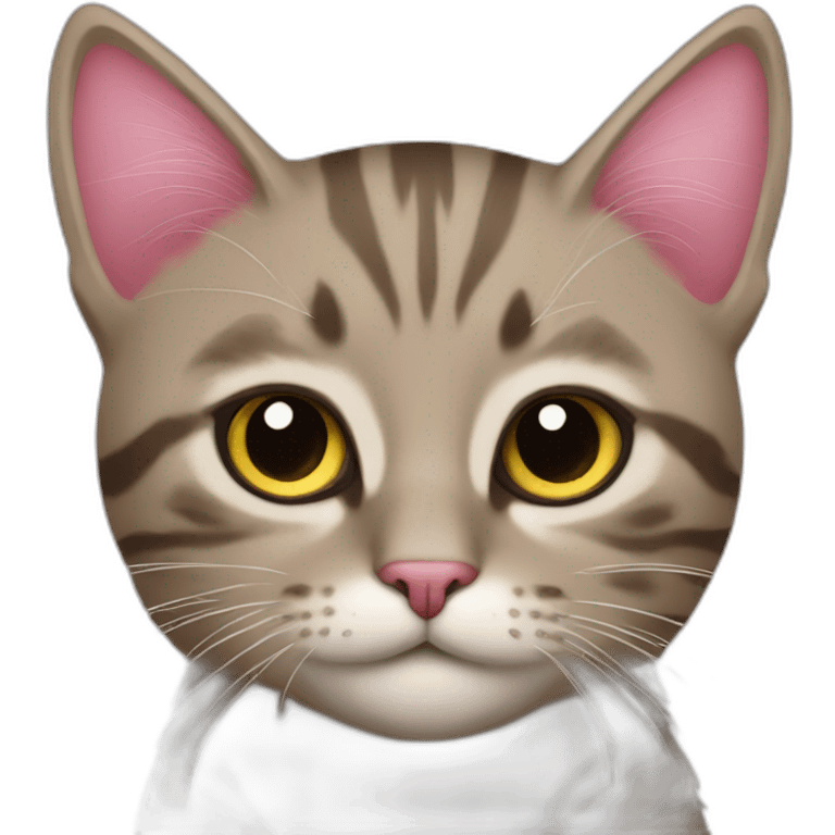 gato rosado emoji