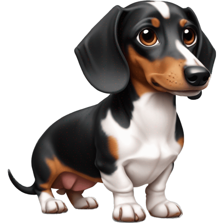 Piebald dachshund  emoji