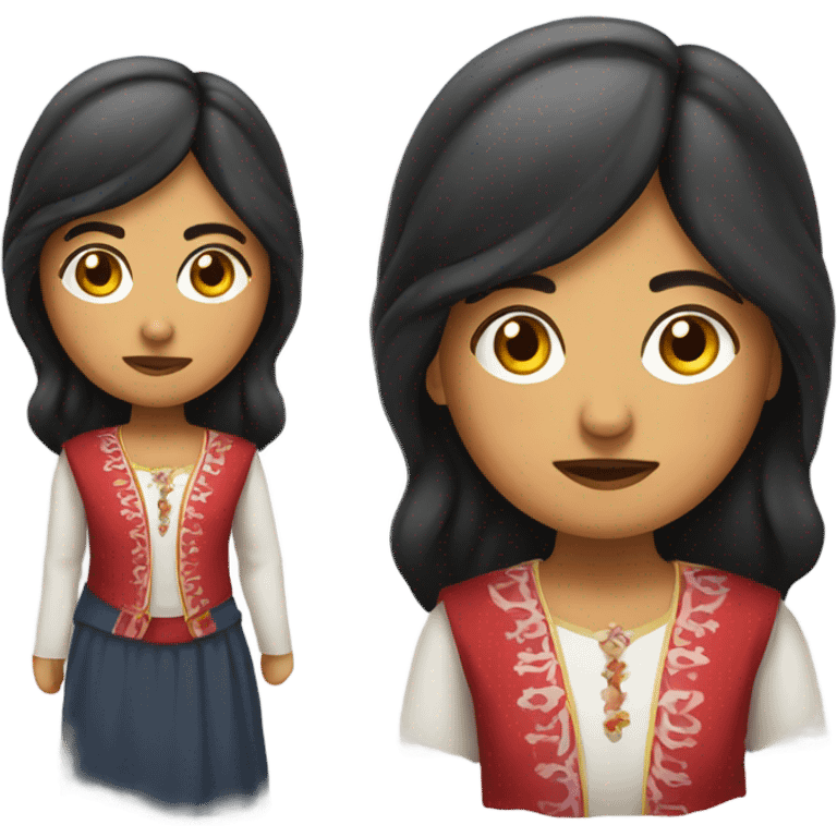 Mujer malvada morena y peruana emoji