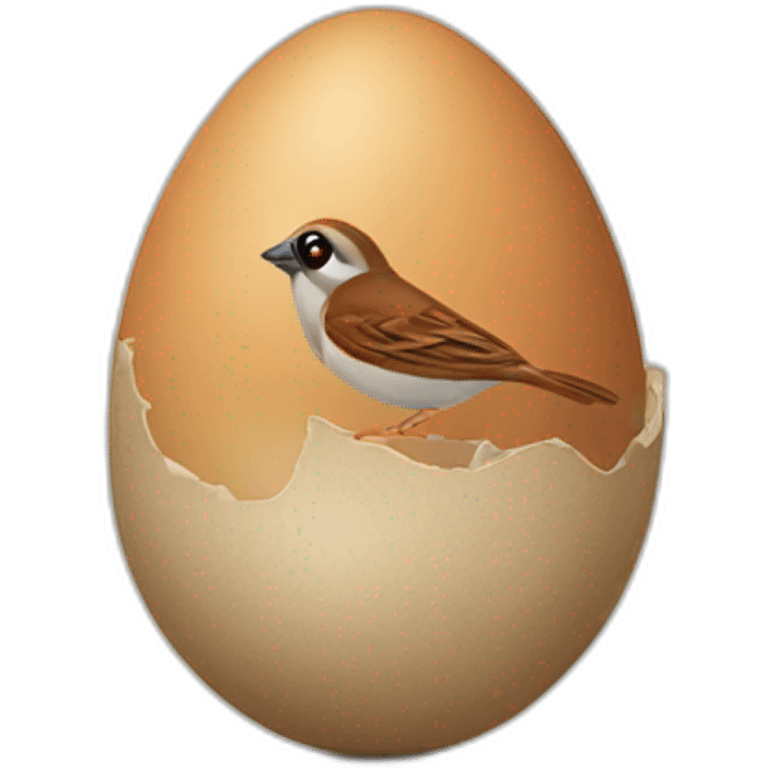 Sparrow Egg emoji