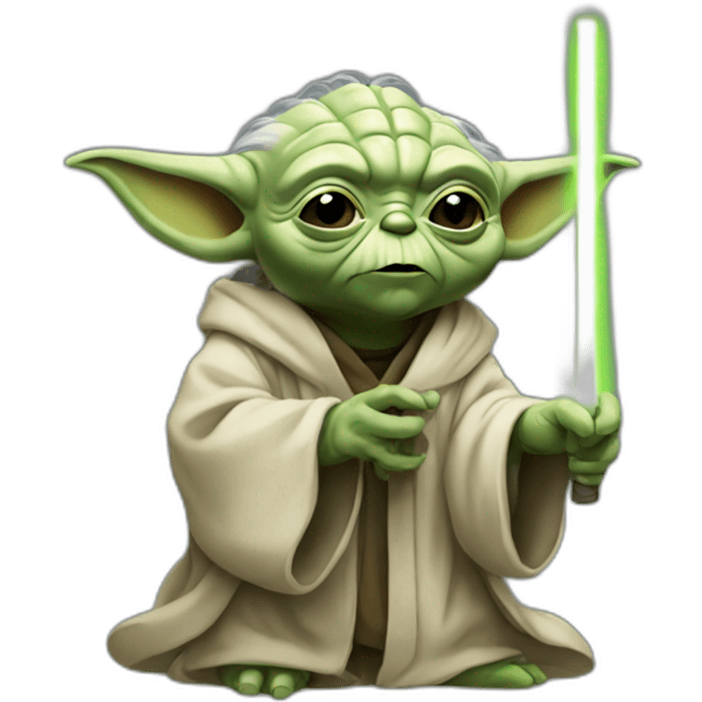 Yoda qui fume emoji