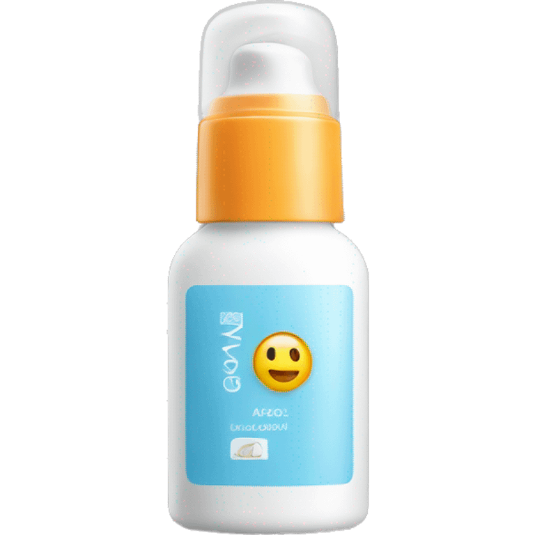 little facial sunscreen bottle emoji