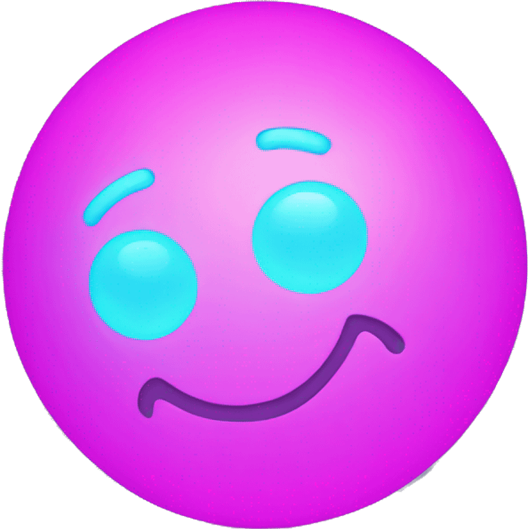 luminous neon ball emoji