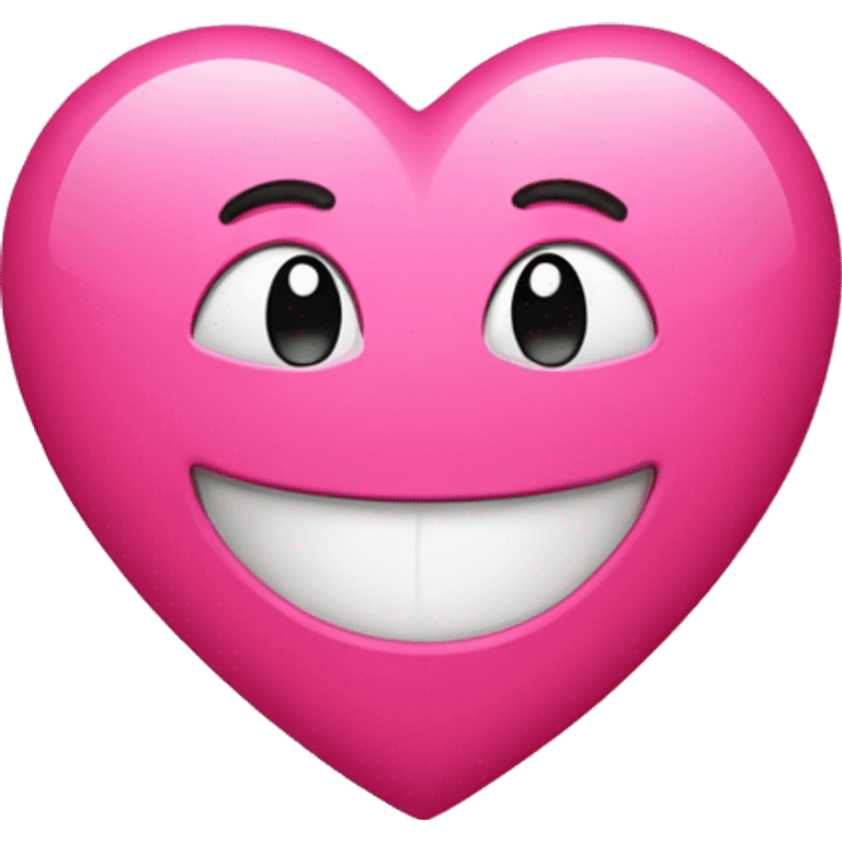 Pink hearts on a smiling face emoji  emoji