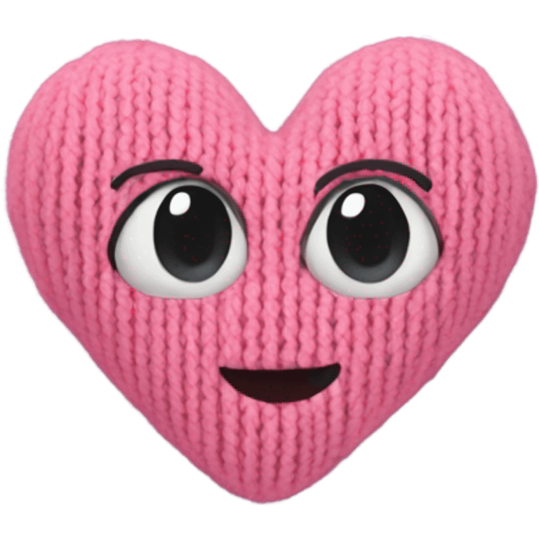 Knit heart emoji